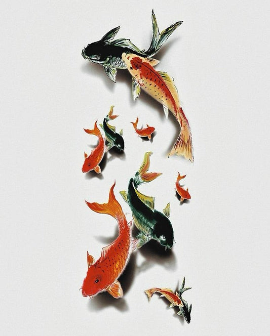 3D Fishes Temporary Tattoo Bundle