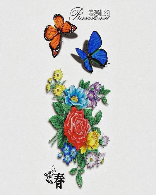 3D Romantic Temporary Tattoo Bundle