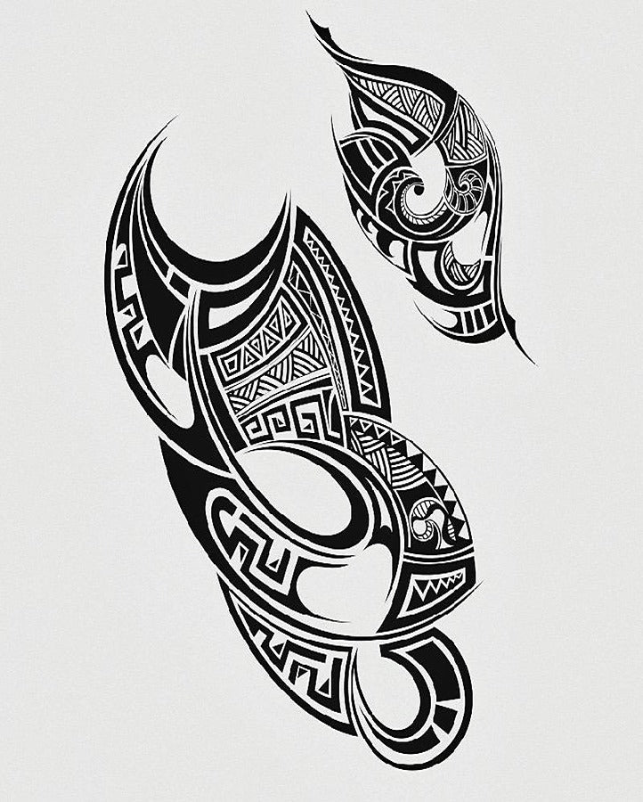 Tribal Arc Temporary Tattoo