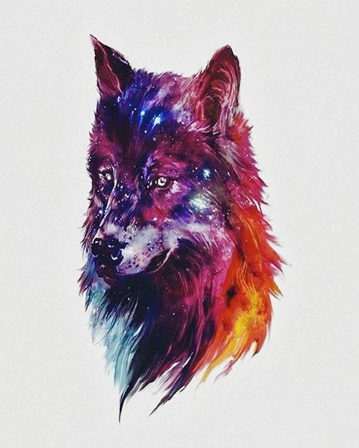 Glorious Wolf Temporary Tattoo