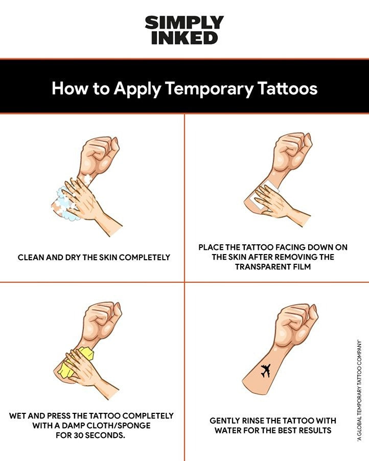 Reaching Cat Temporary Tattoo