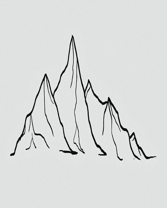 To the Mountains Semi Permanent Tattoo