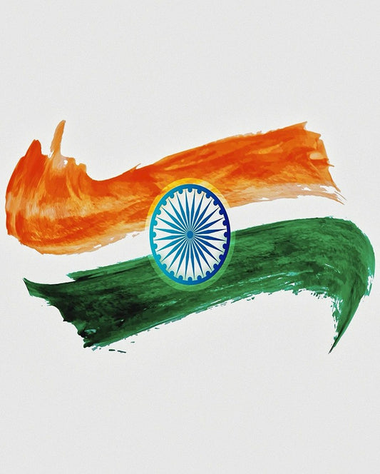 New Indian Flag Temporary Tattoo